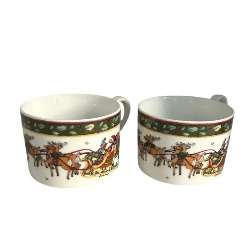 International China Company Christmas story SUSAN WINGET 2 China cups